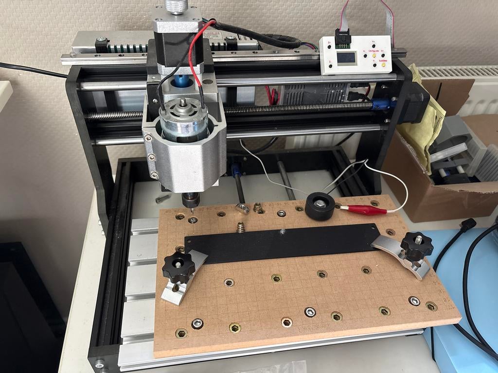 CNC Freesbank met versterkte assen en laser module, Ophalen of Verzenden, Zo goed als nieuw