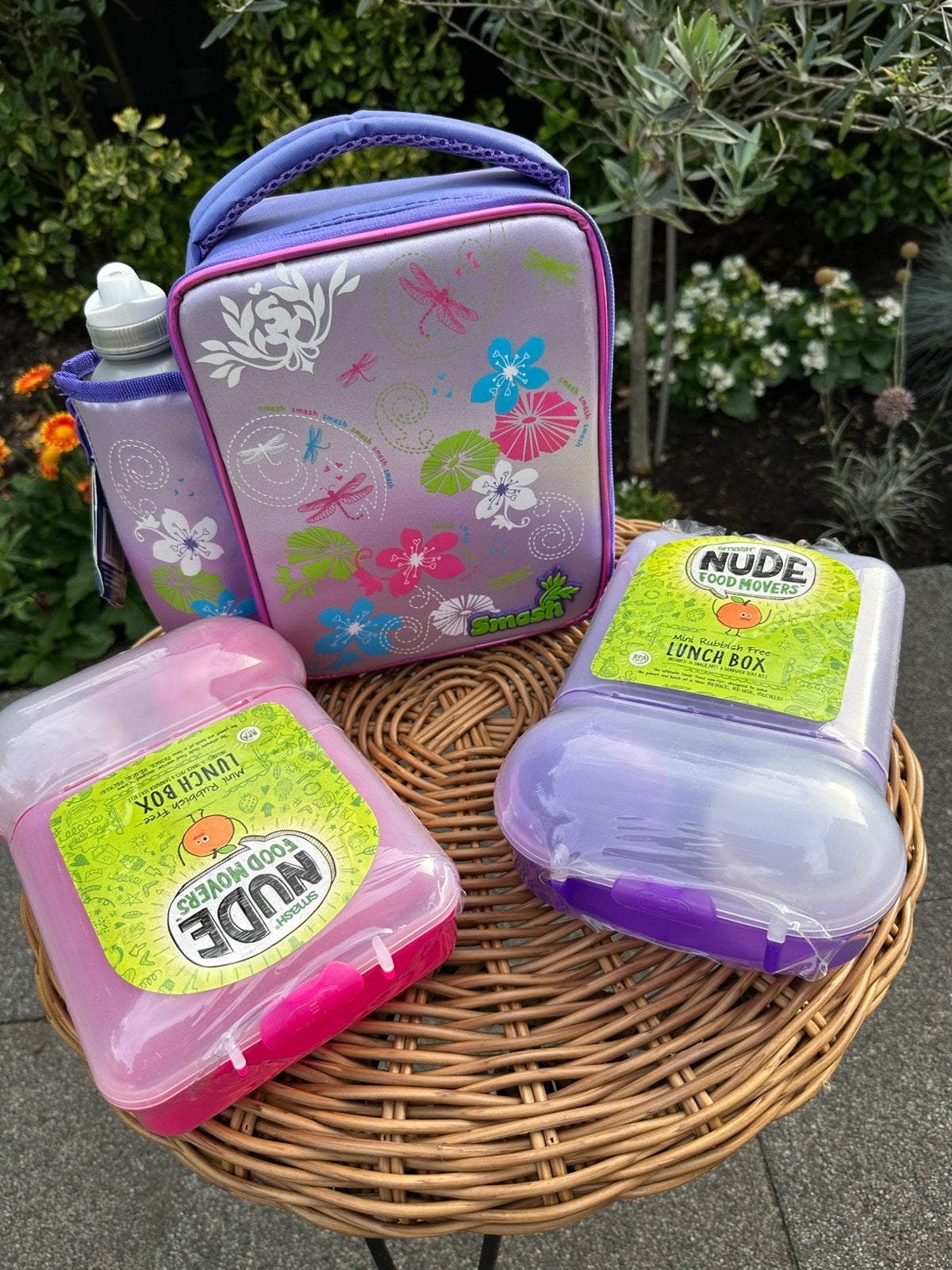 Smash lunchtas + lunchbox NIEUW, Ophalen of Verzenden, Nieuw, Paars, Overige typen
