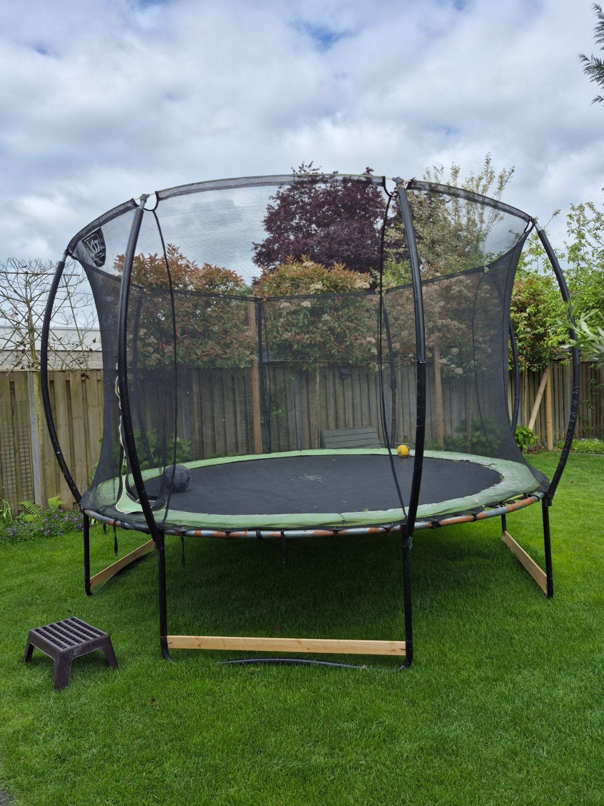 Exit trampoline 366 cm - Gebruikt, rand slecht, Ophalen, Gebruikt