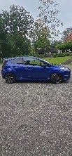 Ford Fiësta 1.6 Ecoboost 3DR 2014 Blauw, Auto's, Voorwielaandrijving, 1063 kg, 4 cilinders, Leder en Stof