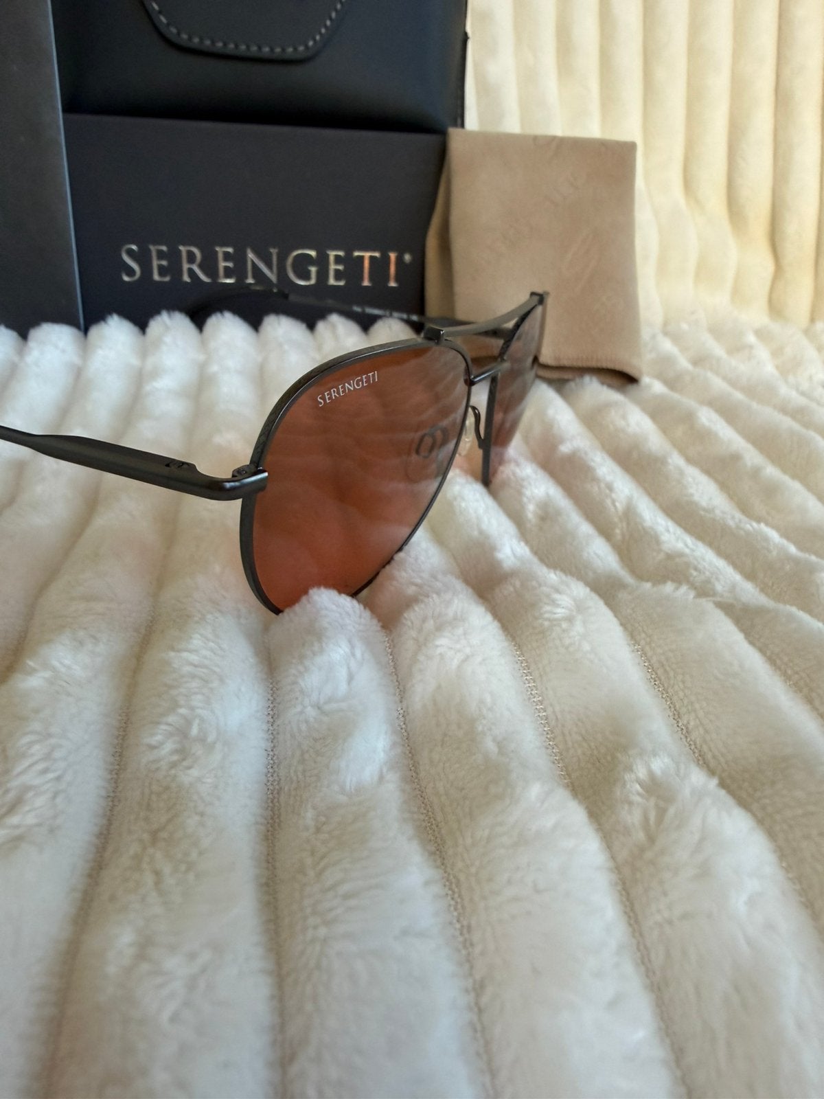 Serengeti Pete SS599001  (Mineraal) Non-Polarized, Sieraden, Tassen en Uiterlijk, Zonnebrillen en Brillen | Heren, Zonnebril, Verzenden