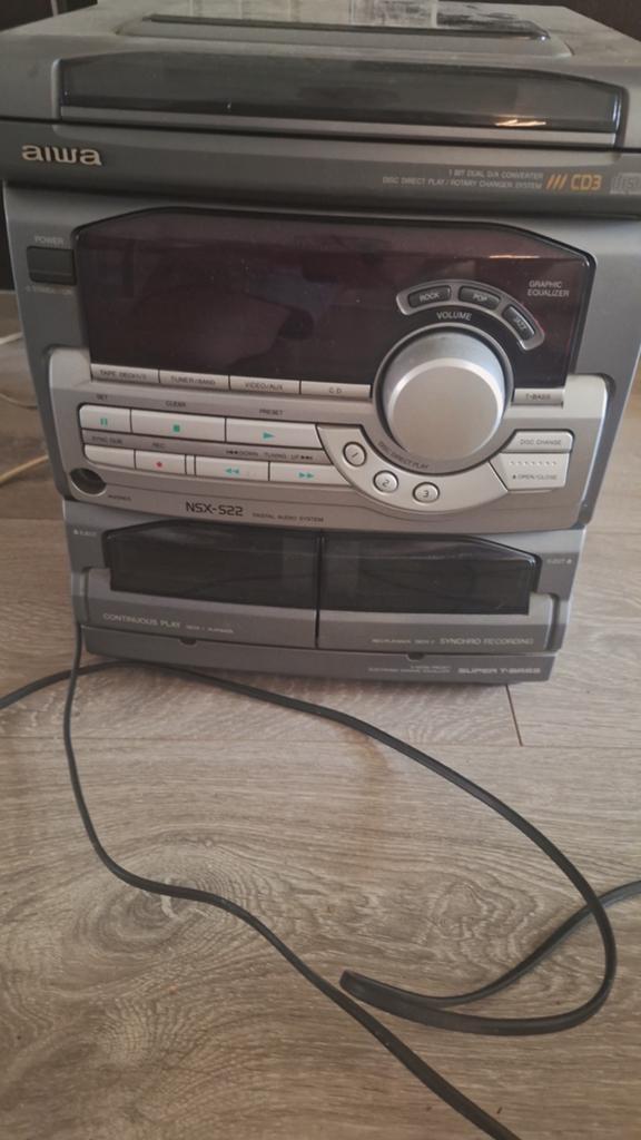 Aiwa NSX-S22 Stereo Set met Philips Speakers, Overige merken, Gebruikt, Ophalen of Verzenden, Tuner of Radio