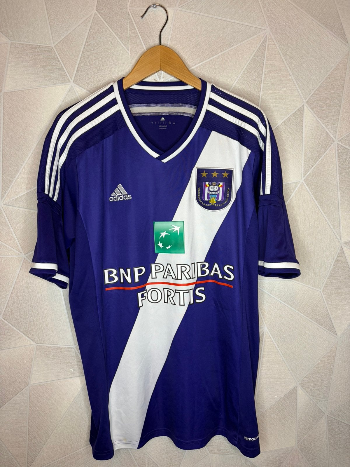 RSC Anderlecht Thuis 2014/2015, Sport en Fitness, Voetbal, Zo goed als nieuw, Shirt, Maat L, Ophalen of Verzenden