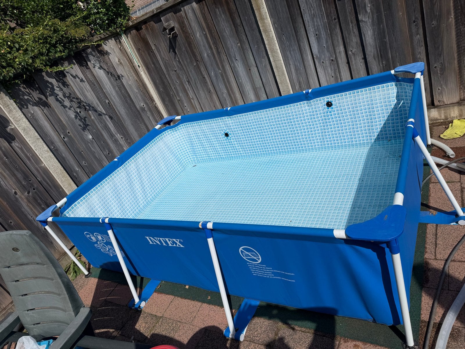 Intex Opzetzwembad met zoutwatersysteem en pomp, Ophalen, Gebruikt, 200 tot 300 cm, 80 tot 120 cm