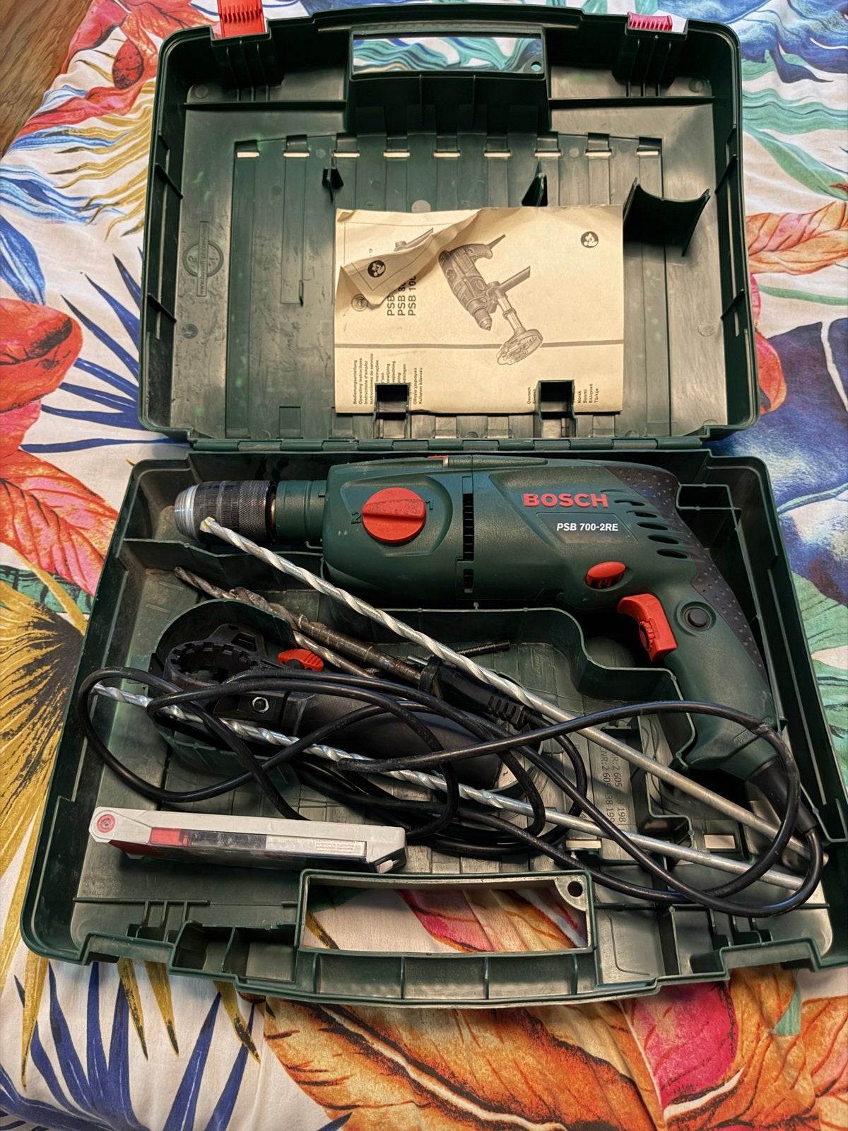 Bosch PSB 700-2 RE Klopboormachine met koffer, Klopboormechanisme, Ophalen, Boormachine, Gebruikt