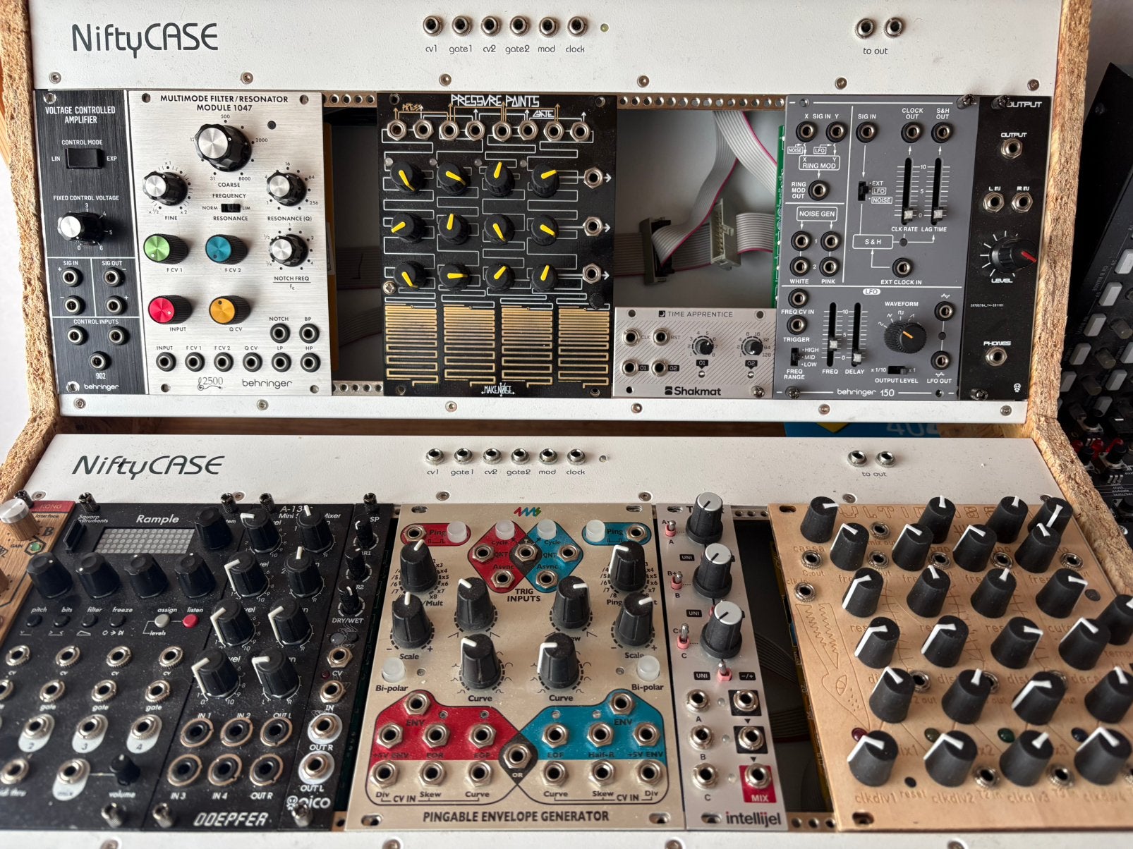 Div Eurorack modules incl 2x Niftycase racks, Ophalen of Verzenden, Gebruikt