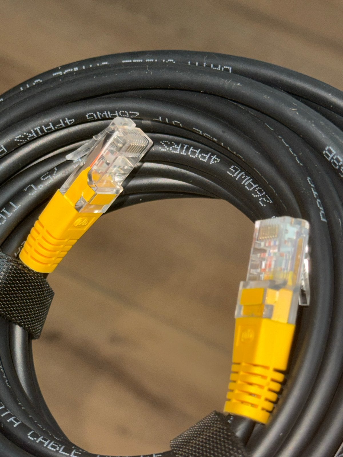 Nieuwe zwarte ethernetkabel - hoge kwaliteit, Computers en Software, Pc- en Netwerkkabels, Ophalen of Verzenden, Nieuw