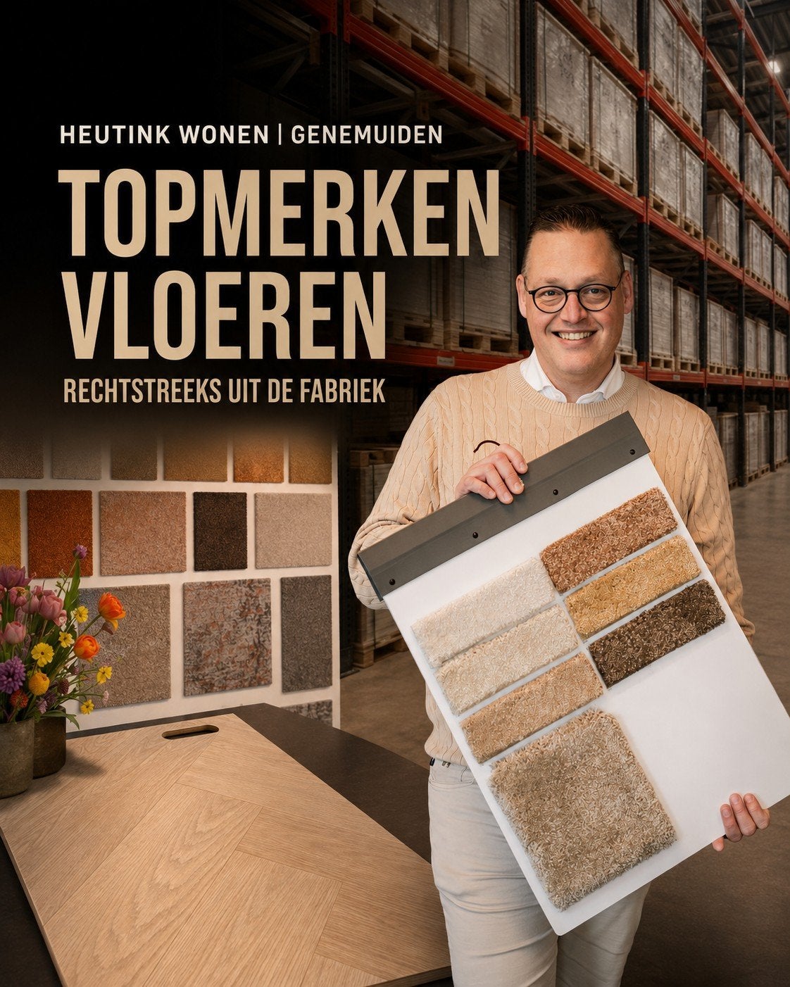 ZATERDAGMORGEN VLOEREN HEUTINK GENEMUIDEN TOPMERKEN, Ophalen, Overige typen, Geel, Nieuw