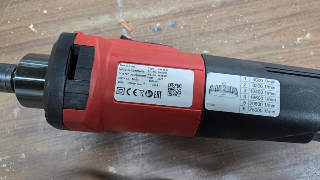 Mafell FM 1000 freesmachine, Doe-het-zelf en Verbouw, Gereedschap | Freesmachines, Zo goed als nieuw, Elektrisch, Overige soorten