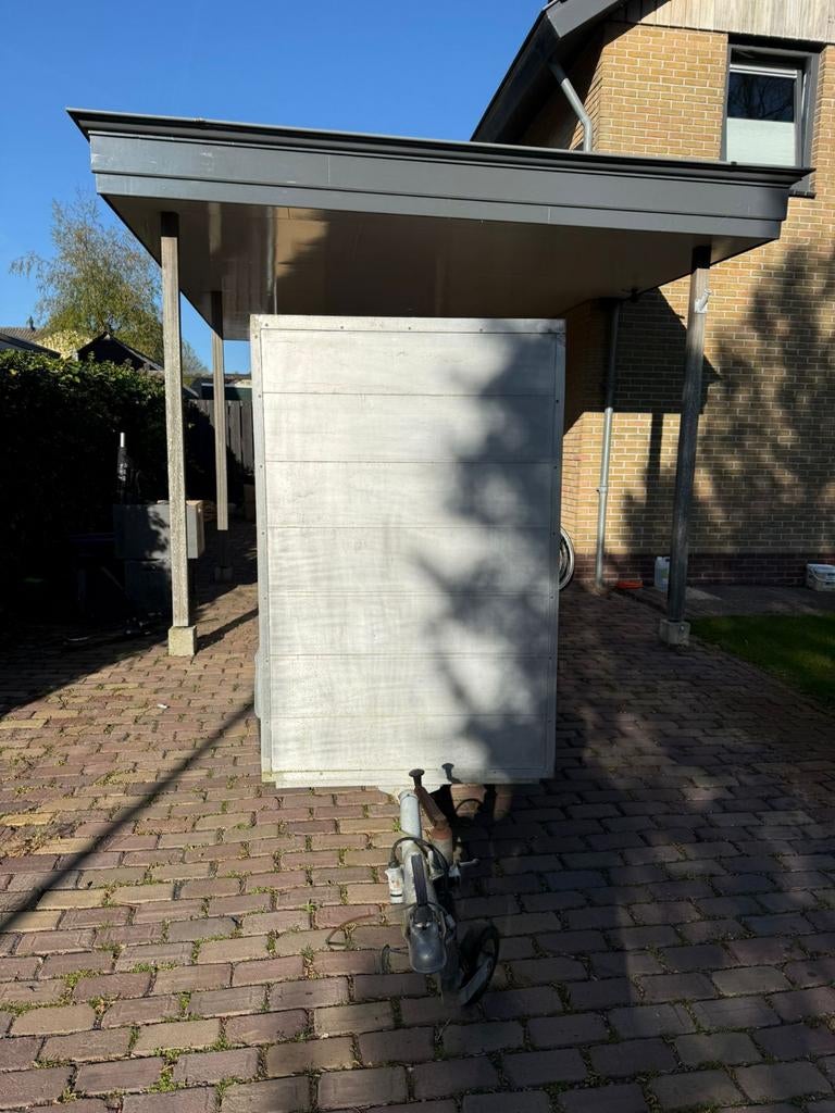 Compacte gesloten aanhangwagen - Ideaal voor transport, Auto diversen, Aanhangers en Bagagewagens, Ophalen, Gebruikt