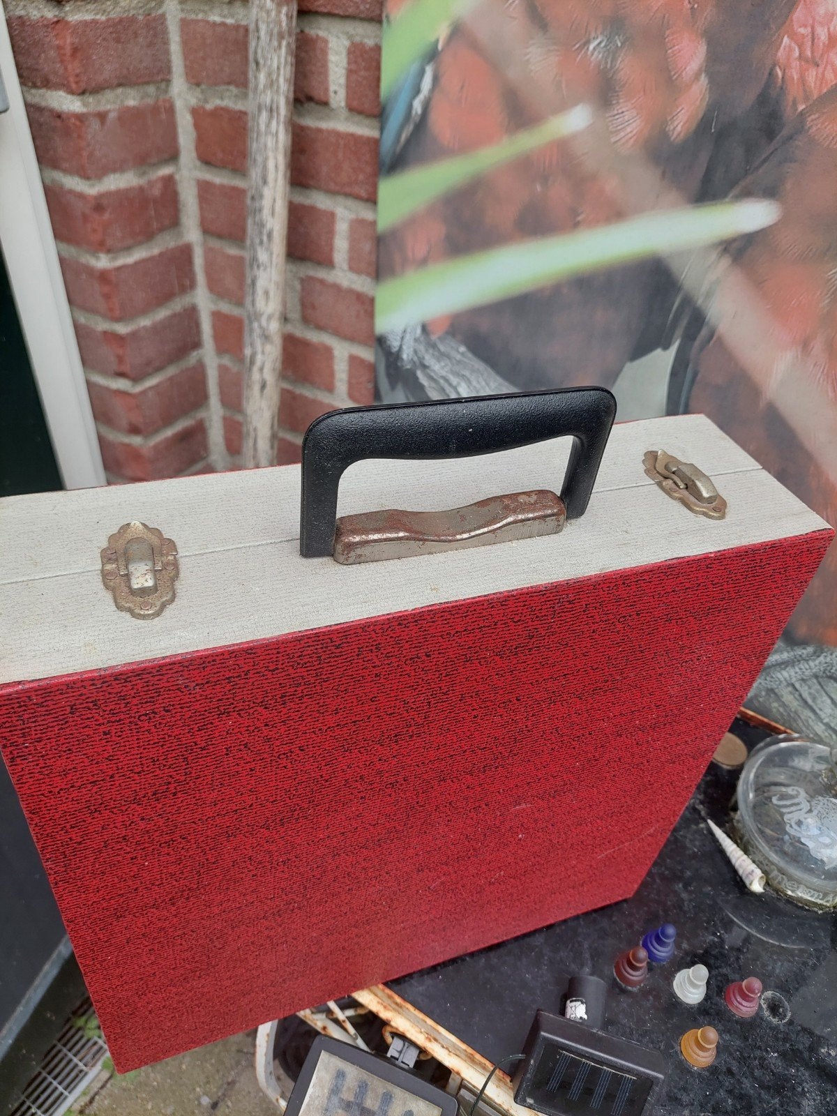 Vintage platenkoffer, Ophalen, Gebruikt, Overige formaten