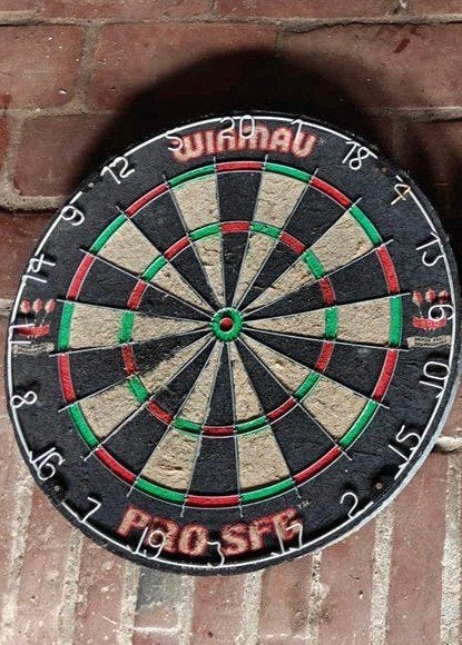 Winmau Pro-SFB dartbord, Ophalen, Gebruikt, Dartbord