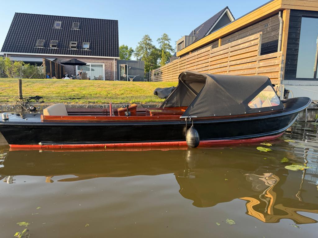 Nette sloep met buiskap 6,5 meter., Watersport en Boten, Sloepen, Overige merken, Staal, Binnenboordmotor, Diesel