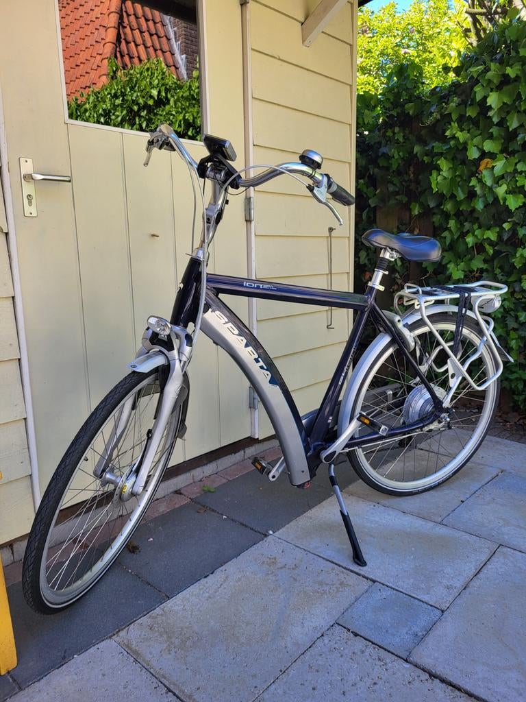 Mooie Sparta Ion 57 / 28 heren blauw-metallic, Fietsen en Brommers, 57 tot 61 cm, Ophalen, Gebruikt, Sparta