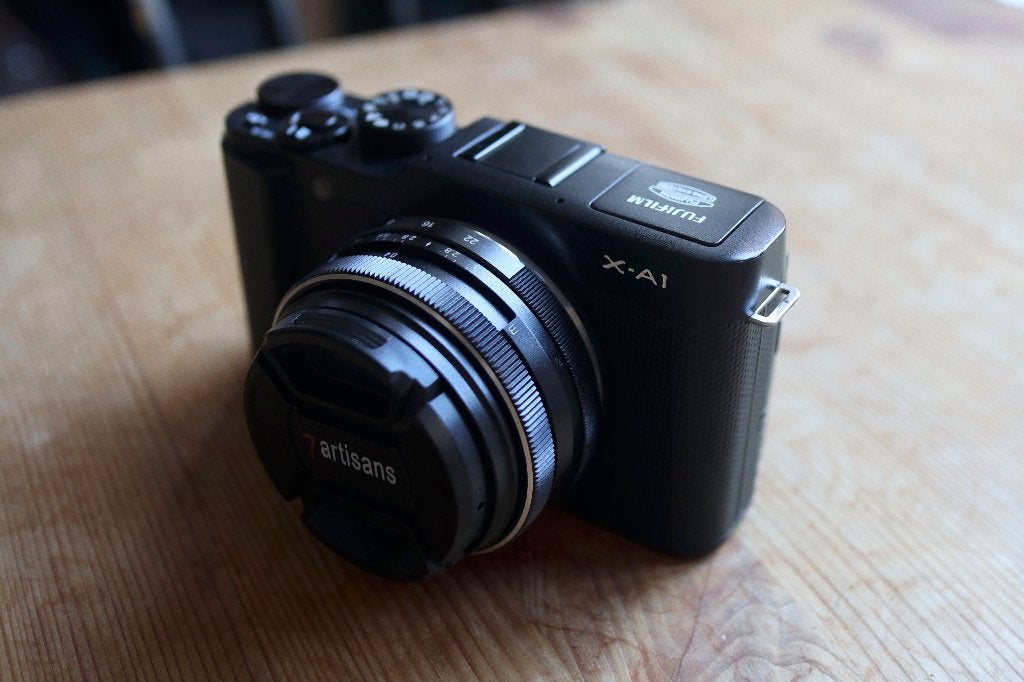 Fujifilm X-A1 with Meike 28mm f2.8, Gebruikt, 16 megapixels, Ophalen of Verzenden, Fujifilm