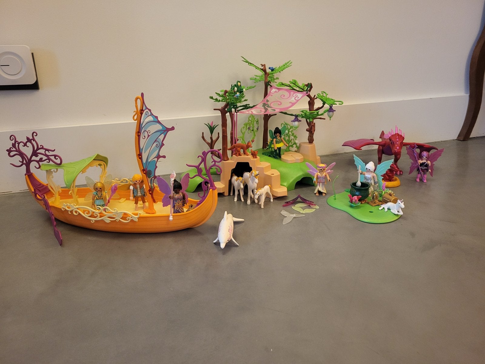 Elfenland en elfenboot playmobil, Complete set, Fantasy, Overige typen, Ophalen of Verzenden