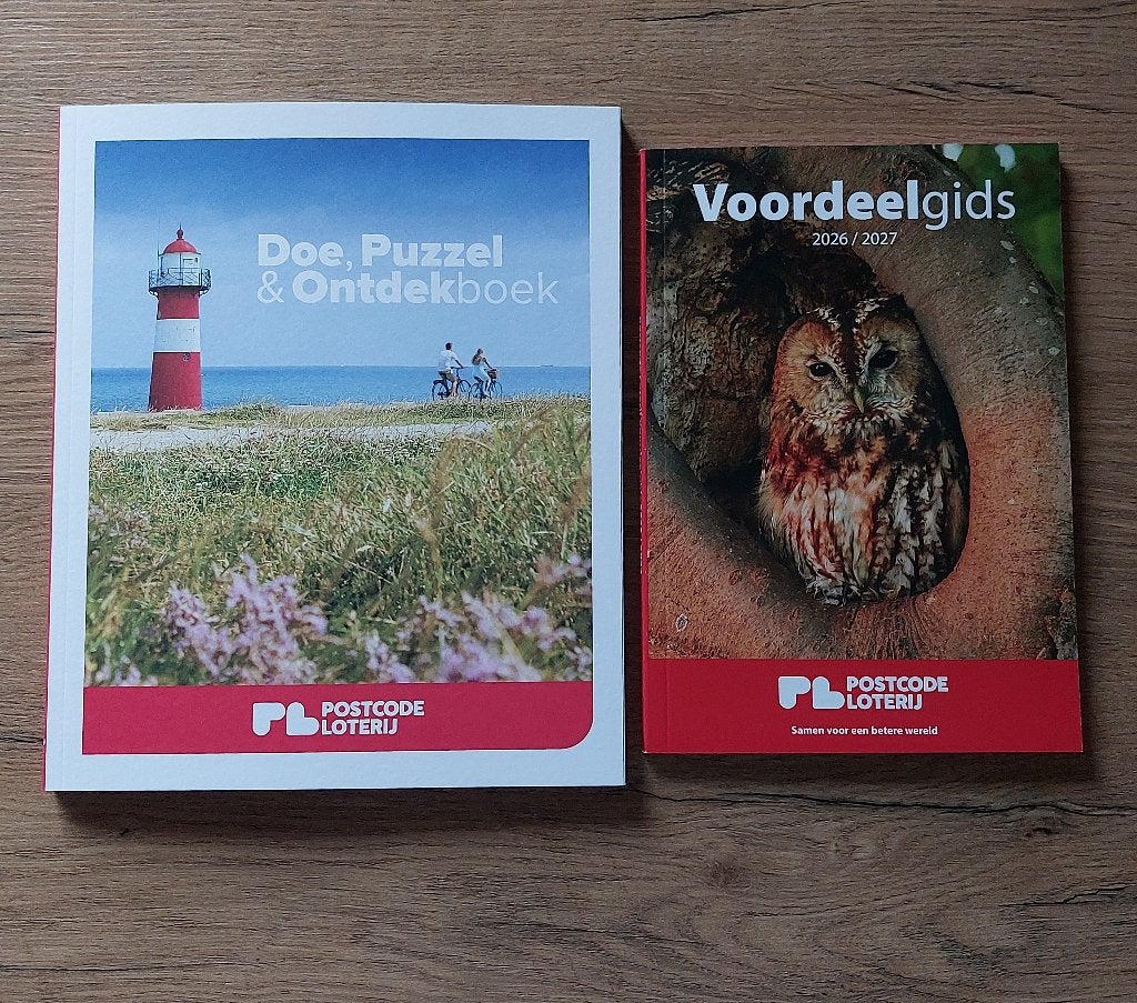 Doe, Puzzel & Ontdekboek en Vordeelgids Postcodeloterij, Ophalen of Verzenden, Minder dan 500 stukjes, Nieuw, Overige typen