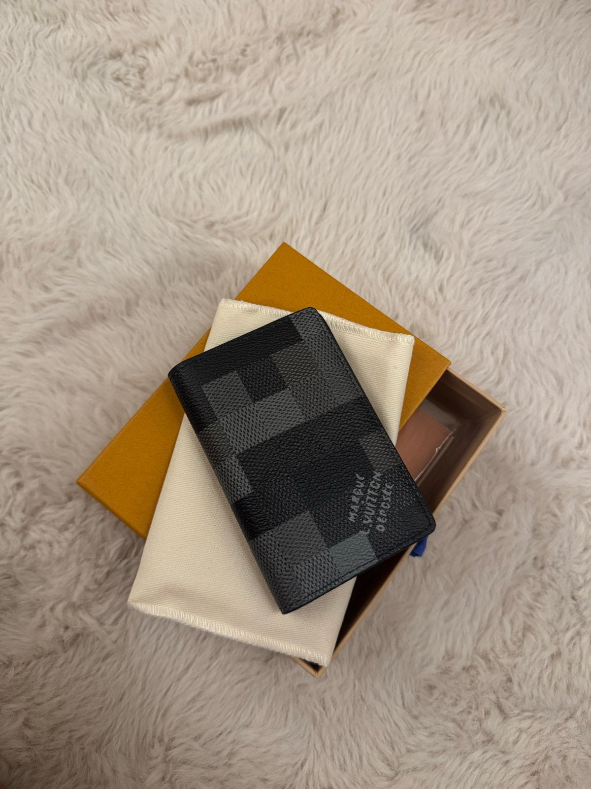 Louis Vuitton M14928 Pocket Organizer, Overige merken, Zwart, Ophalen of Verzenden, Zo goed als nieuw