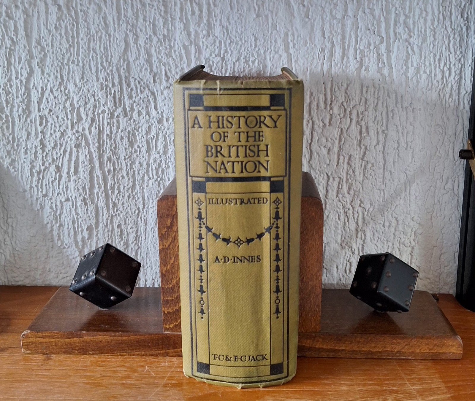 Vintage boekensteunen dobbelsteen., Ophalen of Verzenden