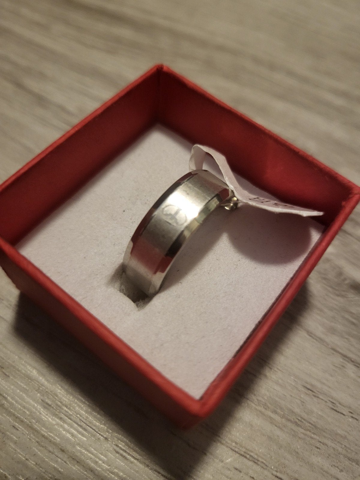 Nieuwe zilverkleurige ring, maat 19, IJzer of Staal, 19 tot 20, Nieuw, Ophalen of Verzenden