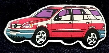 Mercedes-Benz G klasse pin- steenrood, Verzamelen, Verzenden, Nieuw, Transport, Speldje of Pin