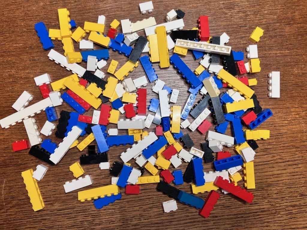 Lot LEGO - 175 Bricks van 1 bij diverse afmetingen, Ophalen of Verzenden, Gebruikt, Losse stenen, Lego