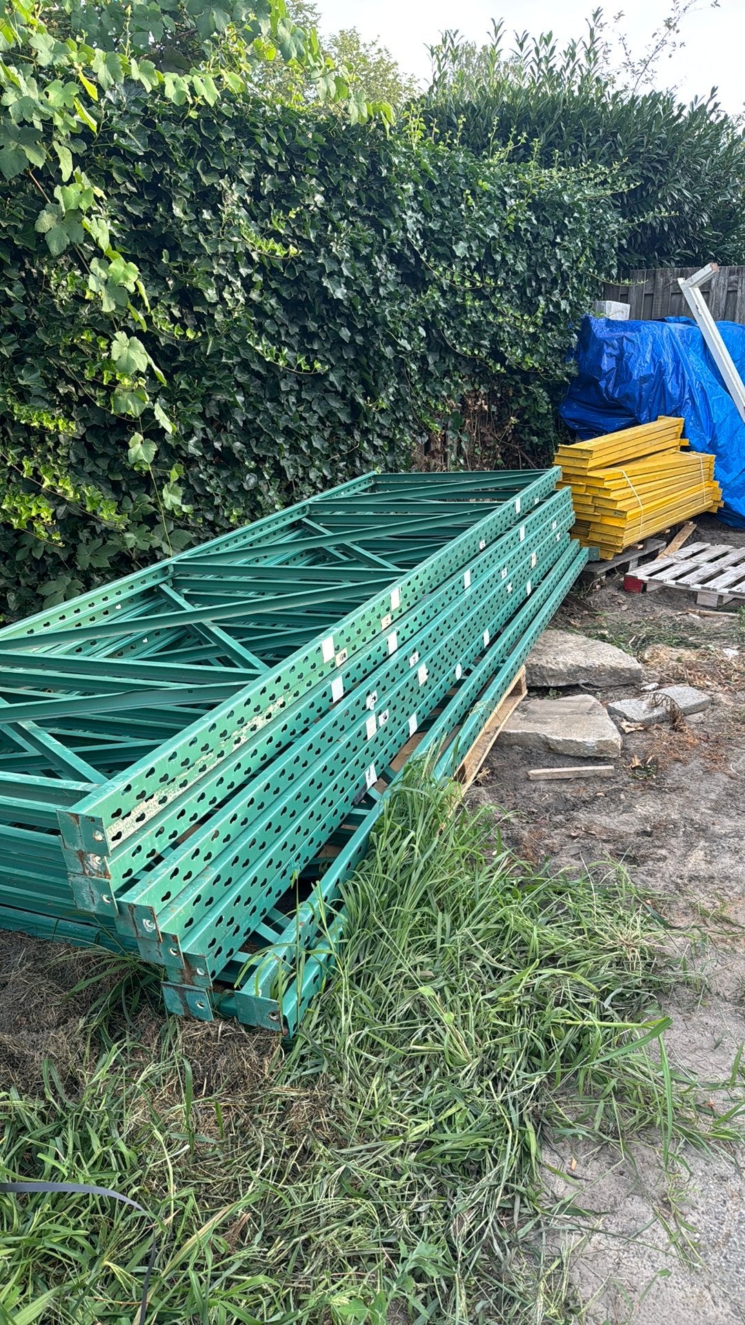 Pallet stelling, Ophalen, Gebruikt, 8 meter of meer