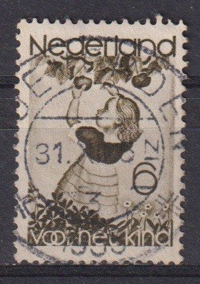 Nederland 1934 nr. 281 Kinderzegel Appelsplukster GEST3, Verzenden, Gestempeld, Overige thema's