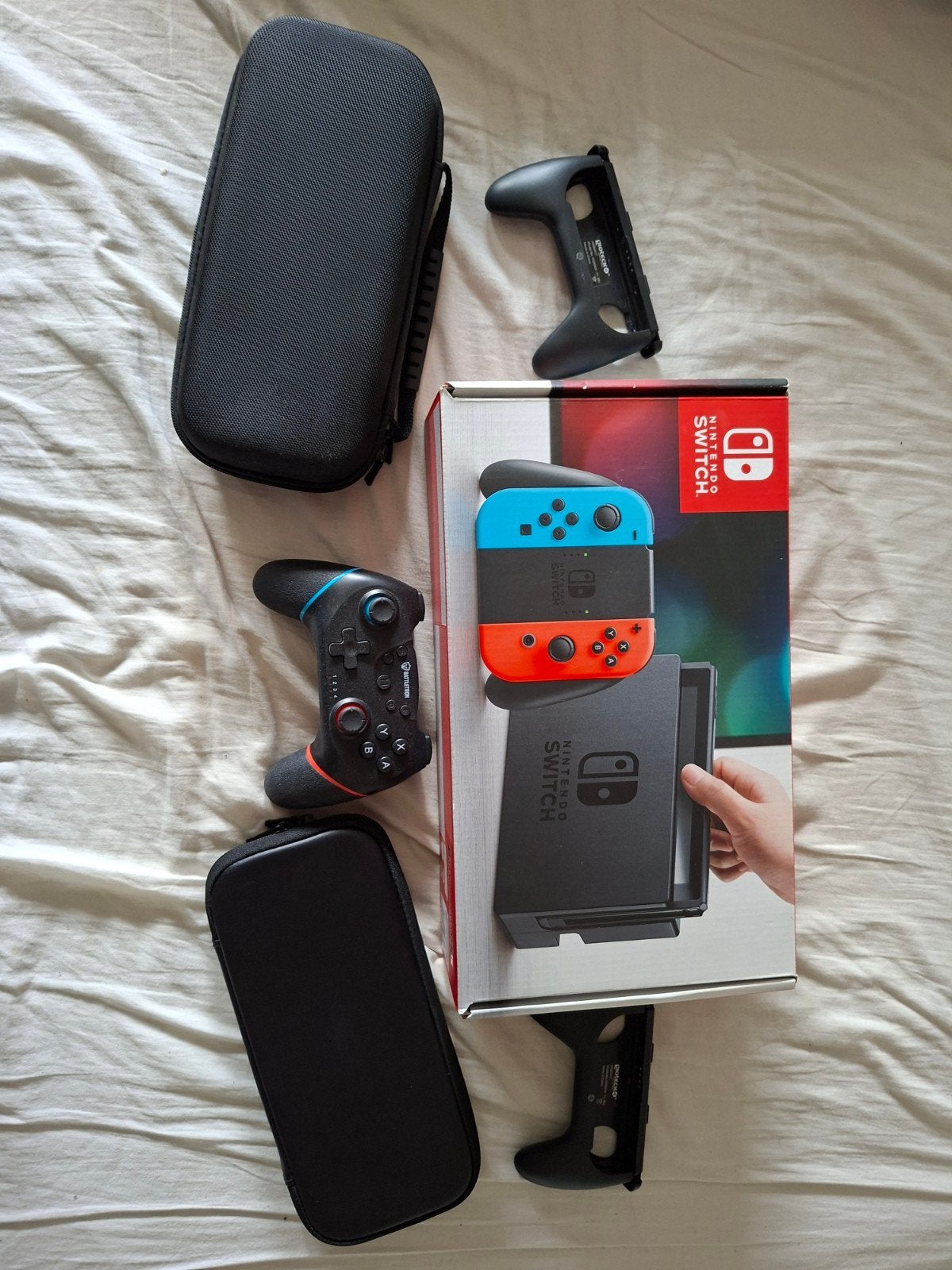 nintendo switch v1 met 128 gb micro sd, Ophalen, Zo goed als nieuw, Met harde schijf, Switch Original