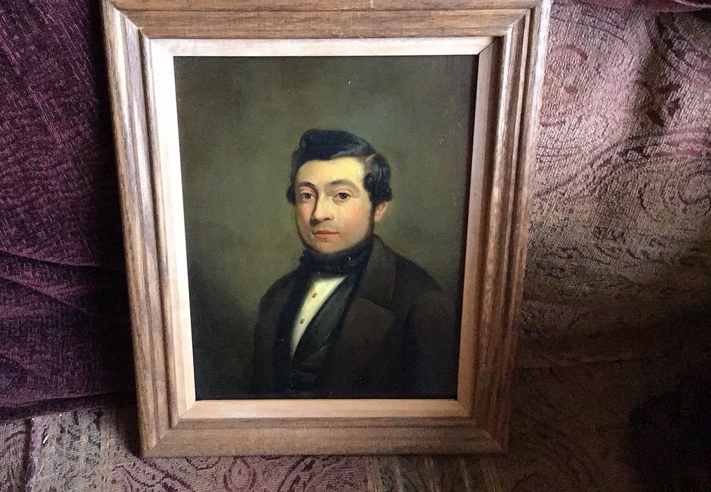 1890/1899 - Portret Schilderij -Olieverf op Paneel in Lijst., Antiek en Kunst, Kunst | Schilderijen | Klassiek, Ophalen of Verzenden