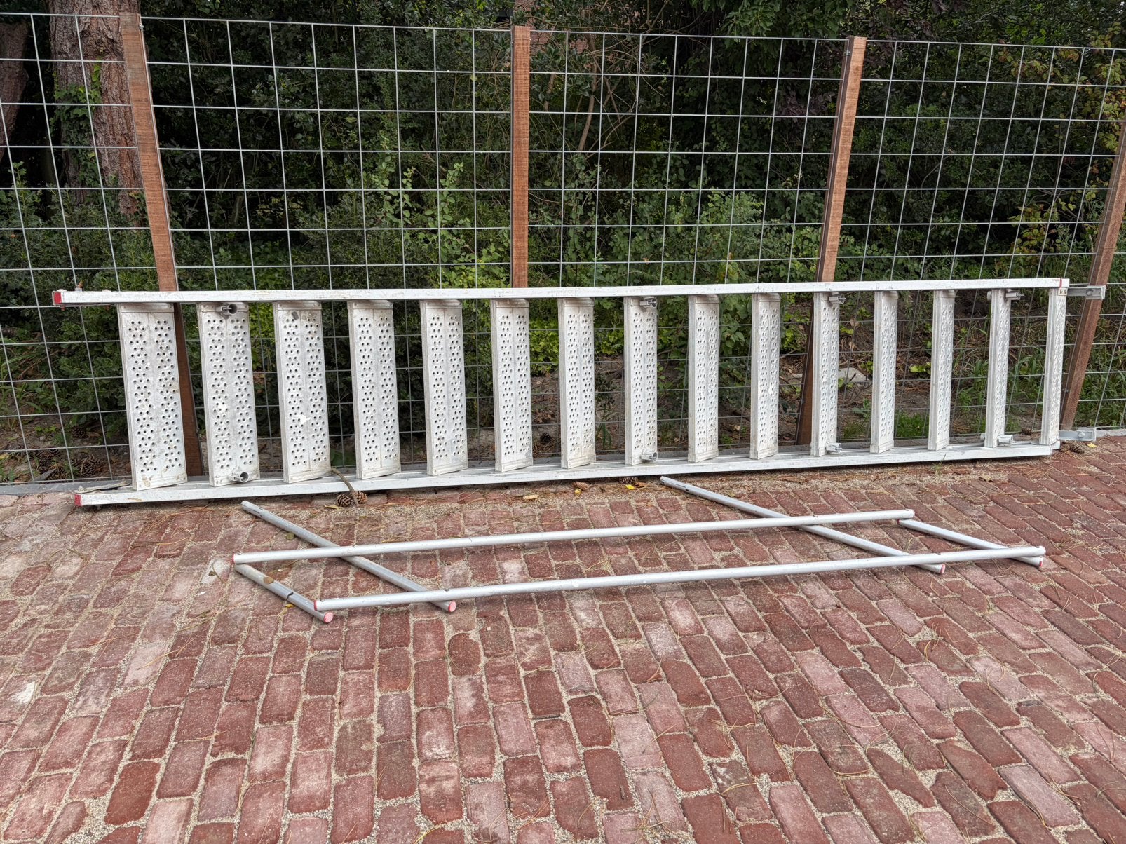 Grote steiger trap 16 trede  aluminium, Ophalen, Zo goed als nieuw