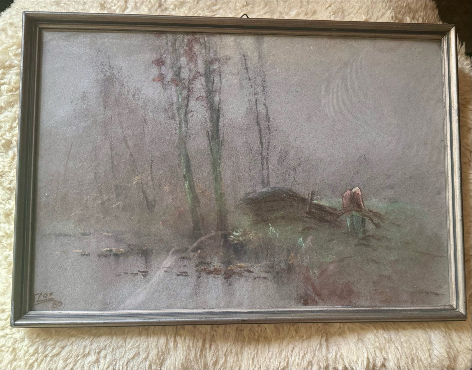 Sfeervol Landschap Schilderij - Gesigneerd, Impressionistisch, Ophalen of Verzenden, Gesigneerd, Landschap