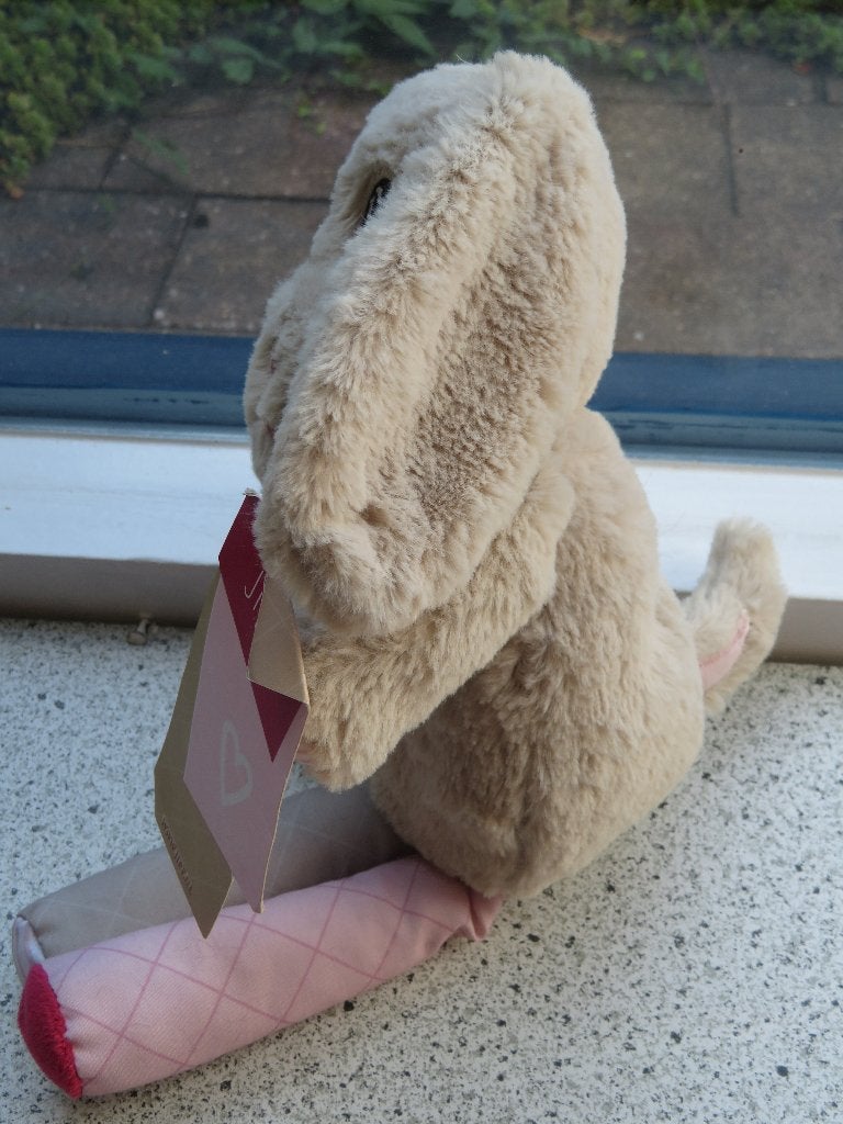 Hond Jip of Jipy van Otto Simon meet ca 34 cm nieuw roze, Ophalen of Verzenden, Nieuw, Hond, Met geluid