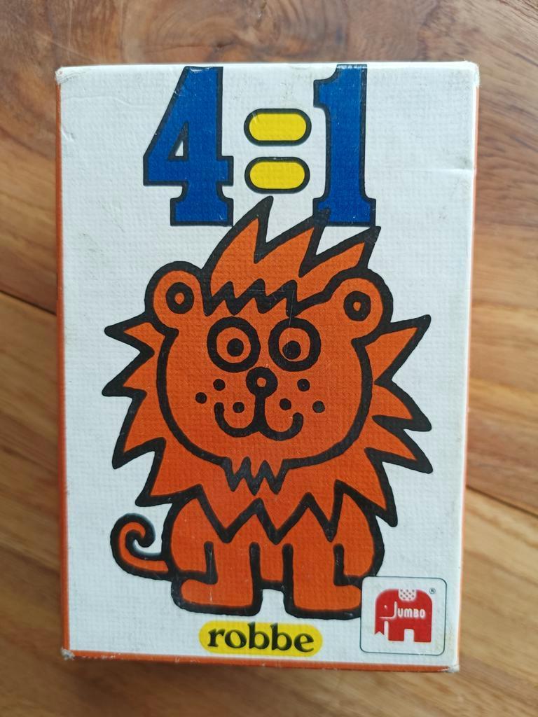 Kwartet 4=1  Robbe uit de jaren zeventig  Dick Bruna, Hobby en Vrije tijd, Gezelschapsspellen | Kaartspellen, Ophalen of Verzenden
