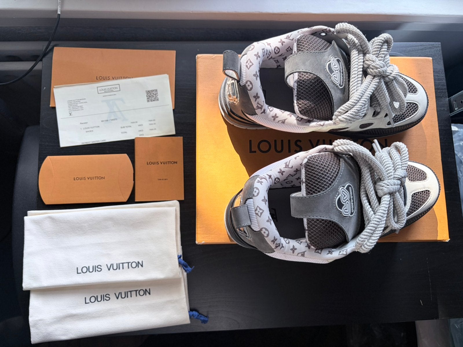LV skate sneakers, Ophalen of Verzenden, Zo goed als nieuw, Zwart