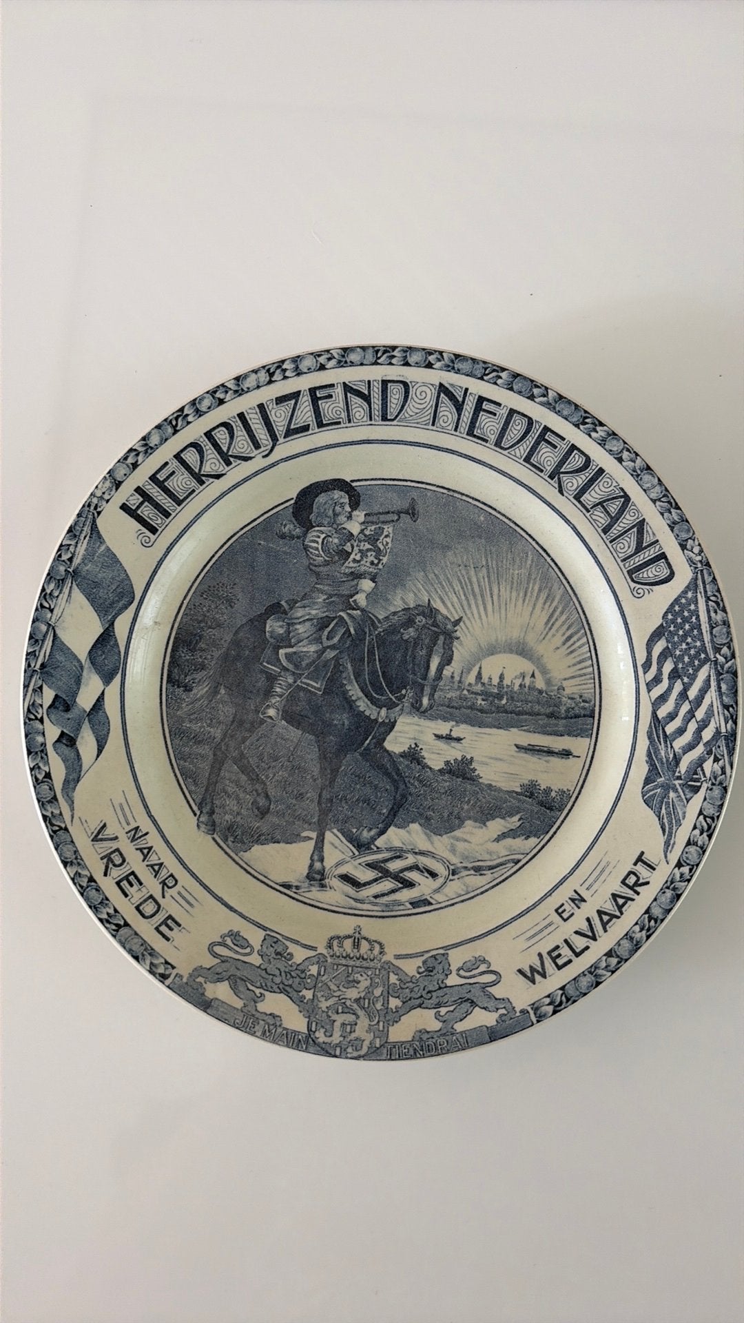 Oud wandbord, Antiek en Kunst, Antiek | Wandborden en Tegels, Ophalen