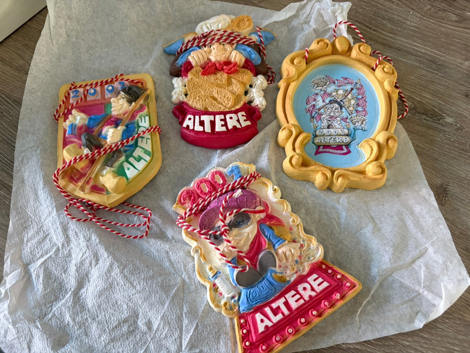 Set van 4 originele Alterse veldtekens 2001–2004, Verzamelen, Ophalen, Gebruikt