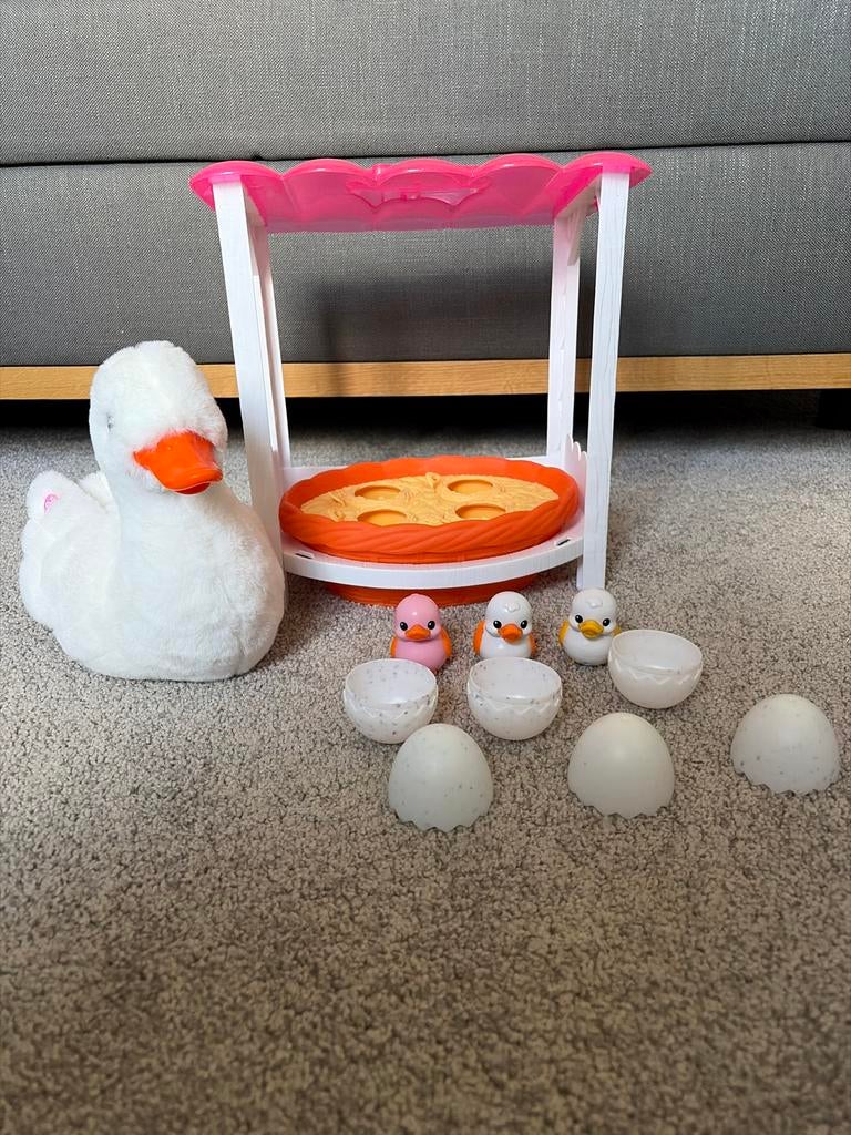 Moeder eend met 3 baby eendjes en muziekje, Ophalen of Verzenden, Gebruikt, Jongen of Meisje