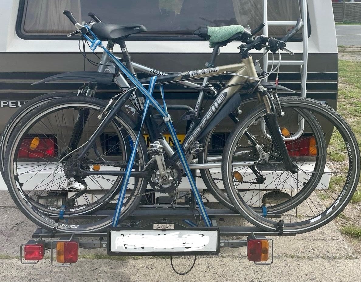 Stevige trekhaak fietsendrager voor 2 fietsen, Ophalen, 2 fietsen, Gebruikt, Trekhaakdrager