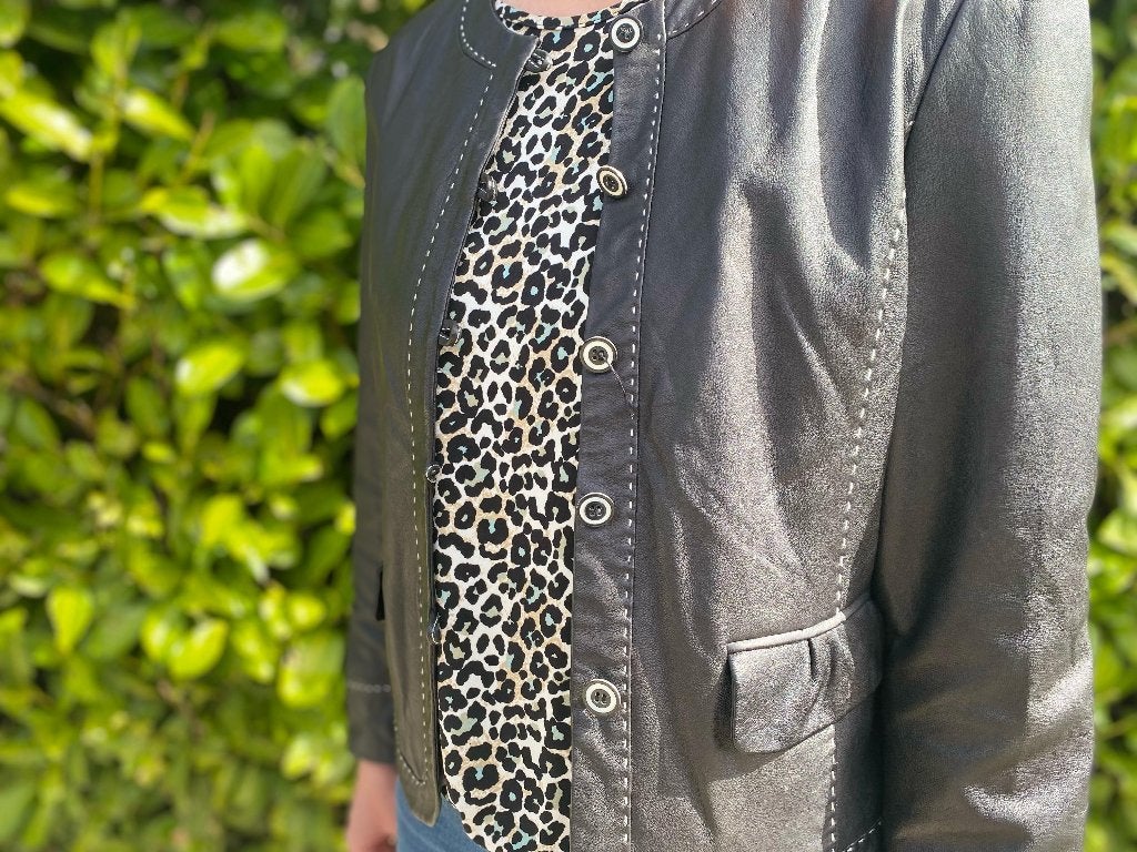 Leren jas/blazer Arma Women, Maat 38/40 (M), Arma women, Zwart, Ophalen of Verzenden
