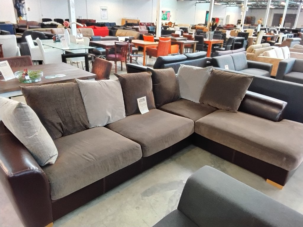 Hoekbank 290x215cm, 275=. Second Life Wolvega!, Ophalen, 250 tot 300 cm, Hoekbank, Zo goed als nieuw