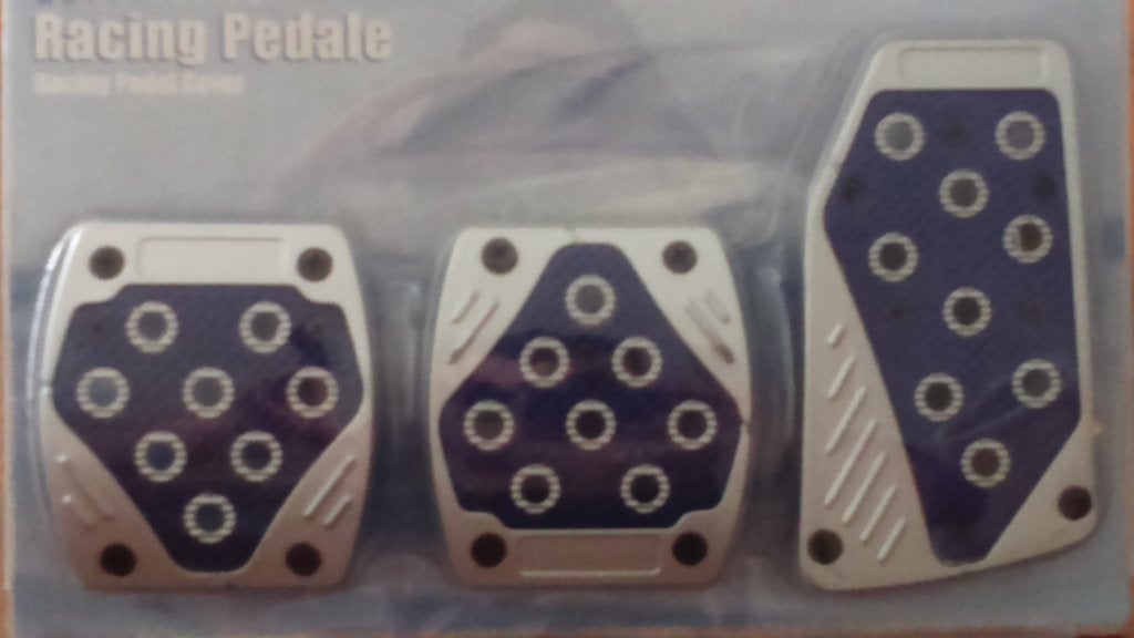 universeel sport pedalenset in Donkerblauw/zilver, Ophalen of Verzenden