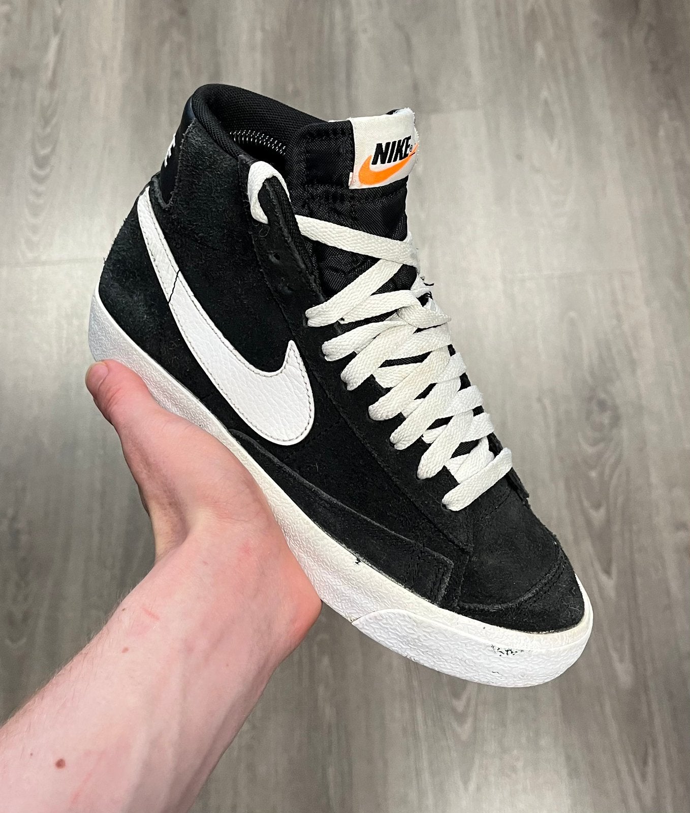 Nike Blazer Mid ‘77 suede sneakers zwart - Maat 37.5, Zwart, Ophalen of Verzenden, Sneakers of Gympen, Zo goed als nieuw