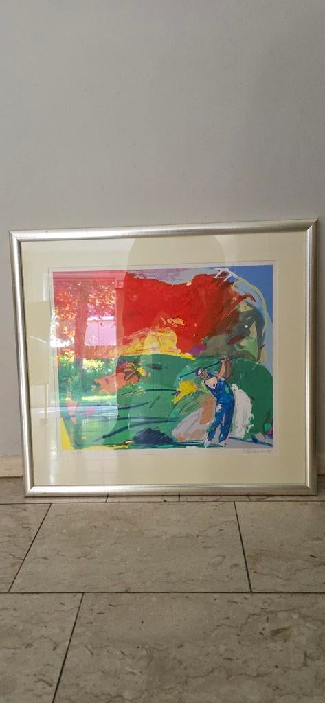 Schilderij golf., Antiek en Kunst, Ophalen