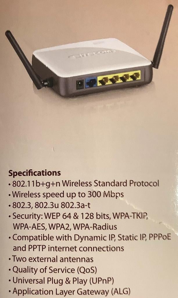 Sitecom Wireless Router 300N - Snelle en Veilige WiFi, Ophalen of Verzenden, Nieuw, Router, Sitecom