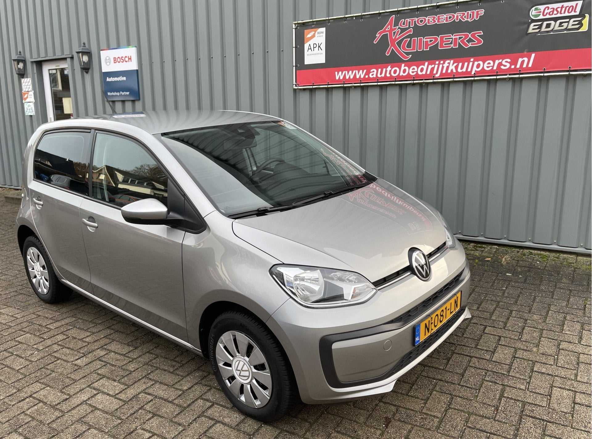 Volkswagen up! 1.0 Clima.Cruise.Pdc.Line Assist (bj 2021), Auto's, Voorwielaandrijving, Stof, Gebruikt, 4 stoelen