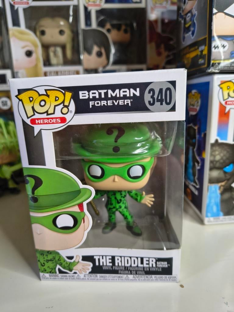 Funko Pop! Heroes: The Riddler #340 - Batman Forever, Kinderen en Baby's, Speelgoed | Actiefiguren, Ophalen of Verzenden, Nieuw