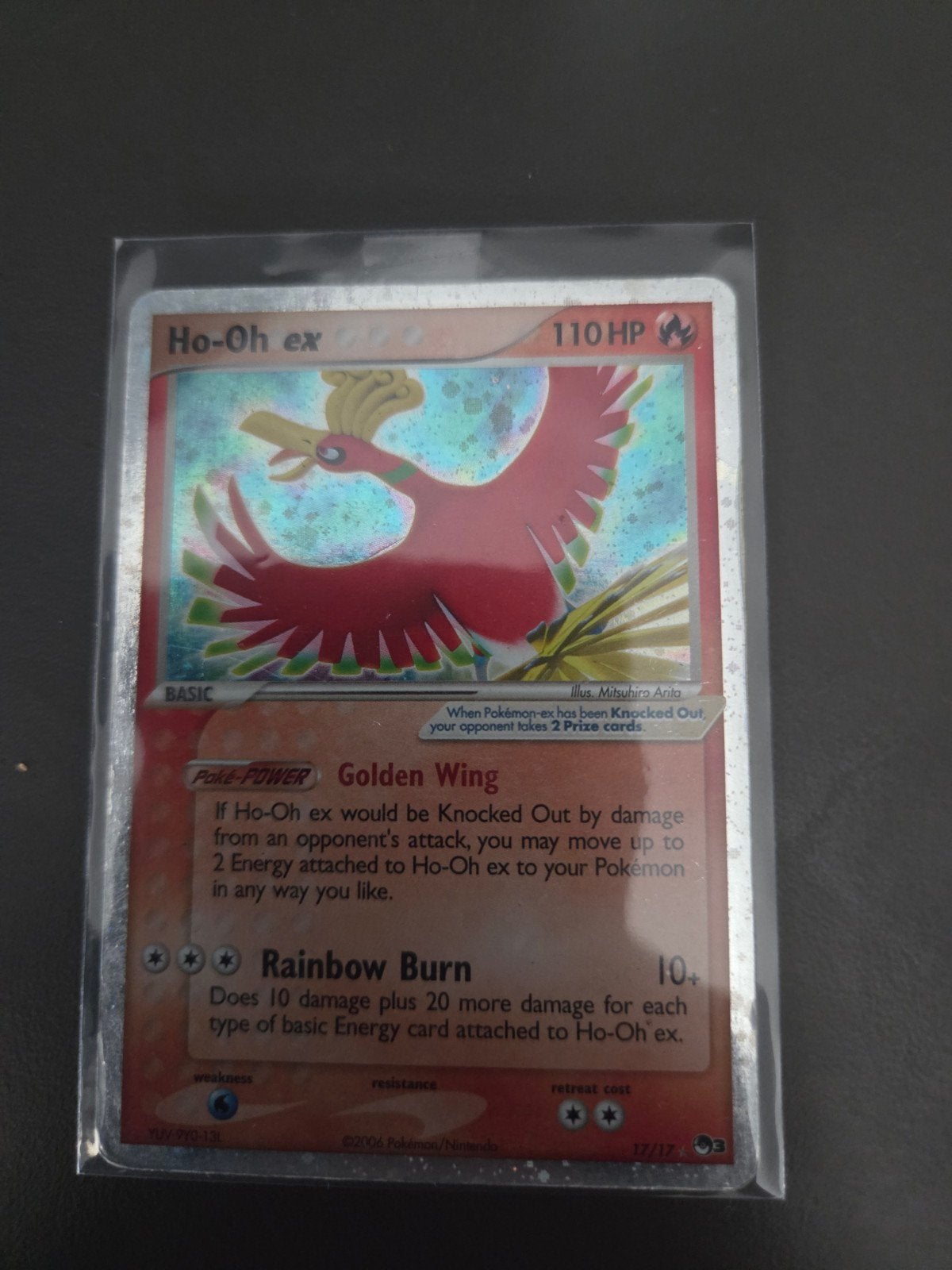 Ho-Oh ex 17/17, Ophalen of Verzenden, Zo goed als nieuw, Losse kaart, Foil