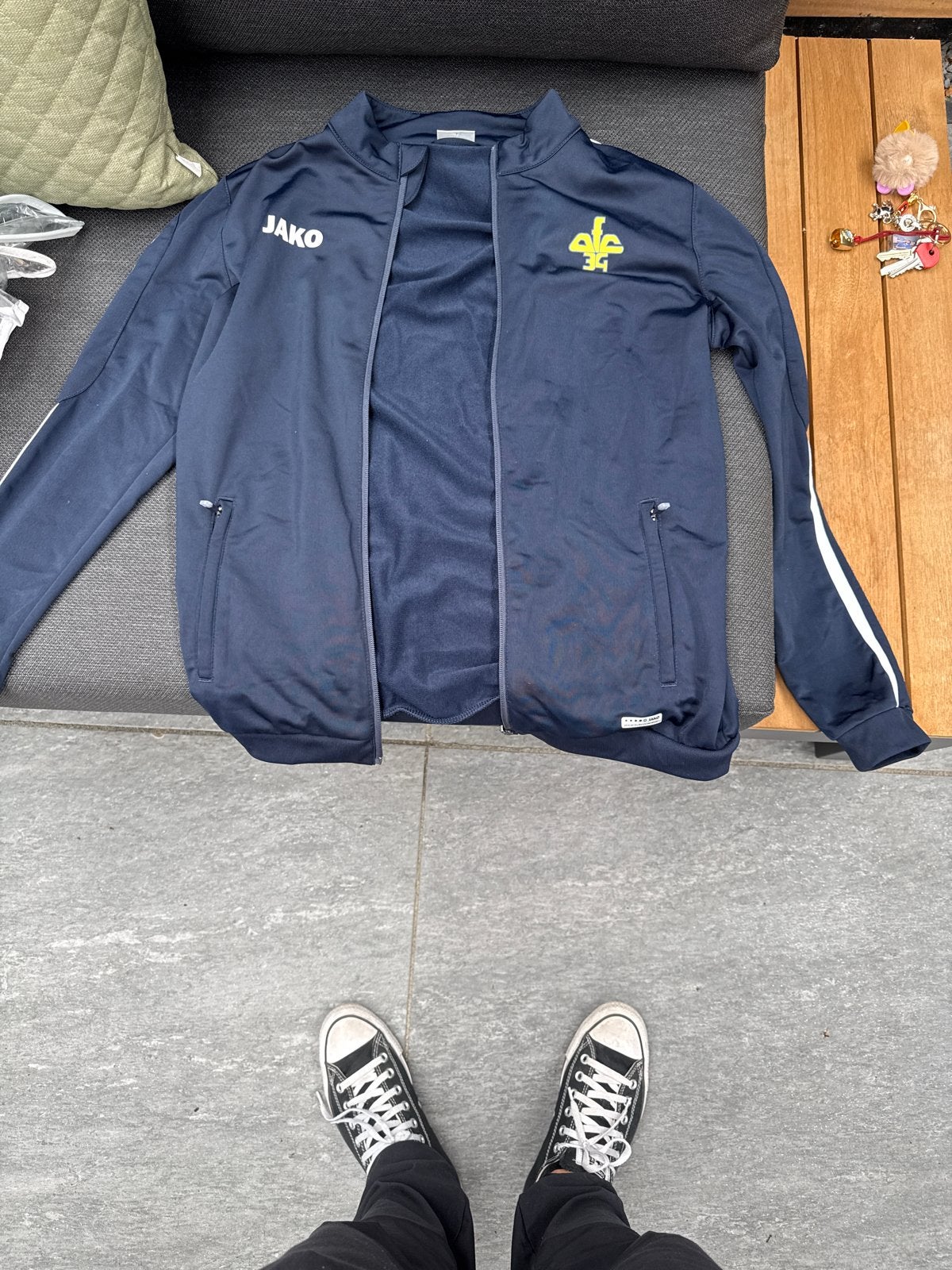 Jako AFC 34 Trainingsjack - Maat S, Kleding | Heren, Sportkleding, Blauw, Ophalen of Verzenden, Zo goed als nieuw, Voetbal