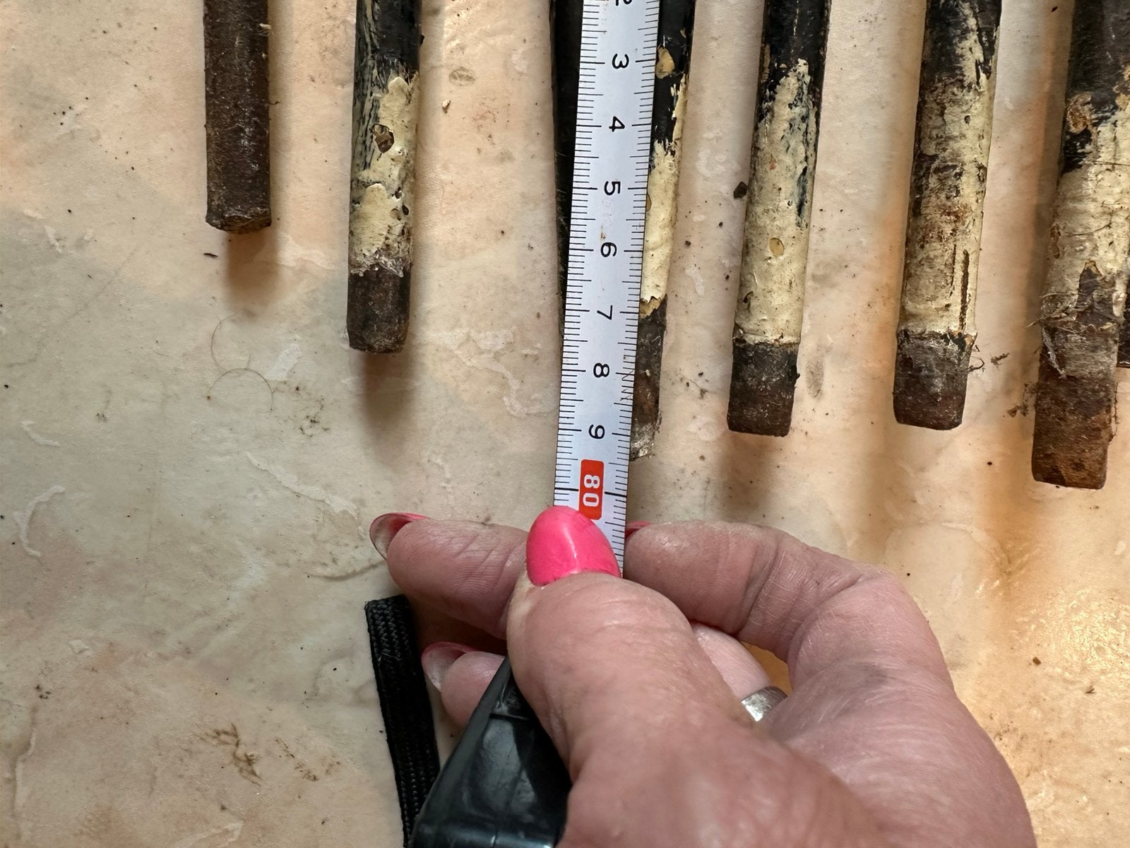 Oude smeedijzeren spijlen voor hekwerk of decoratie, Ophalen of Verzenden, Gebruikt